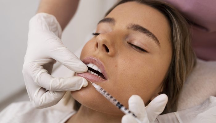 feche-mulher-recebendo-preenchimento-labial