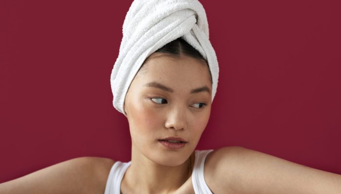 korean-woman-doing-skincare-front-view