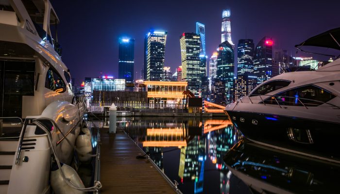 Shanghai at night, China