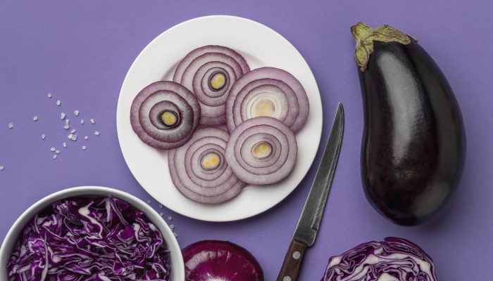 top-view-cabbage-bowl-with-onion-plate-eggplant