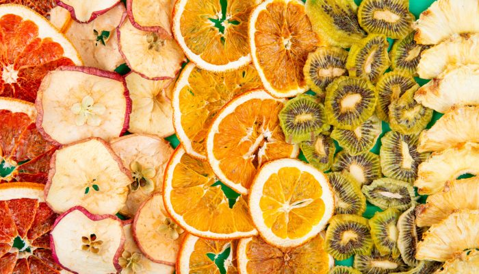 top view of mix of dried fruits and citruses slices apple orange kiwi and pineapple background of dried fruits and citruses SSUCv3H4sIAAAAAAAACpyRwW7DIAyG75P2DhHnRmpImqR9lWoHB0iCSqECsmmq+u4zECrOUy7xZ/u3f/P8/KgqMoGTjFyqZ4gwlkptzlvw0mjEx8POrdBc2JIILr2xElQJJ/Bs1XAXCPWmVMCvmCTOg9+ccGHYjhh4saBGgm+JtNE1xVVOxCR2YIqQQ8HcNkWWURL/V2f6+cpuYBGa/caFCyNWKAHJyDWVktuPF/ZeWoONS1O4+jYMVChoC6WHlUzqpWgzfo1Xzm3MbNrbsMJ7c6KMecCkwoln1BSZr+AclvPMi0EM39Tcizna+GhgVyUcXyKETUvbDr9+OPbN0NKO7gXp9VaJOnGdLIQxu0leWpdhAzKeT6d+bpua9bStu2kcapjGuYa5oRxo19PziId//QEAAP//AwAagpkBhwIAAA==